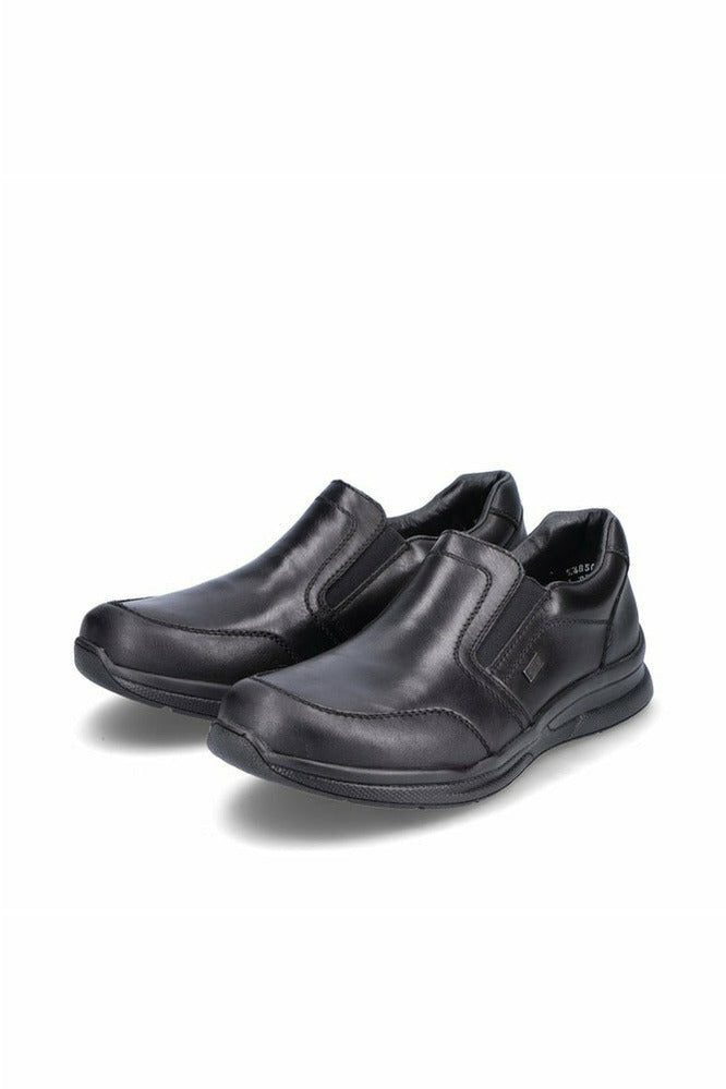 vejviser gå Høne Rieker Mens Water Resistant shoe 14850-00 in Black - Meeks Shoes