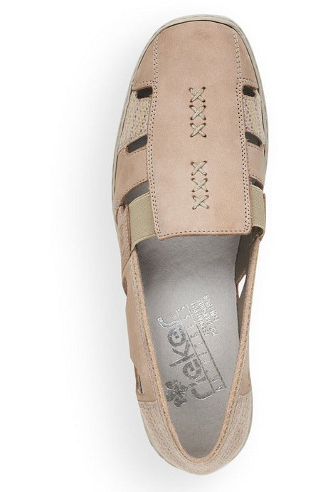 Rieker Ladies casual shoe 41385 60 in beige