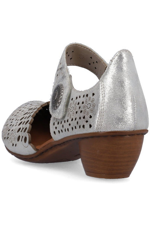 Rieker Womens Shoes 43753 90 silver