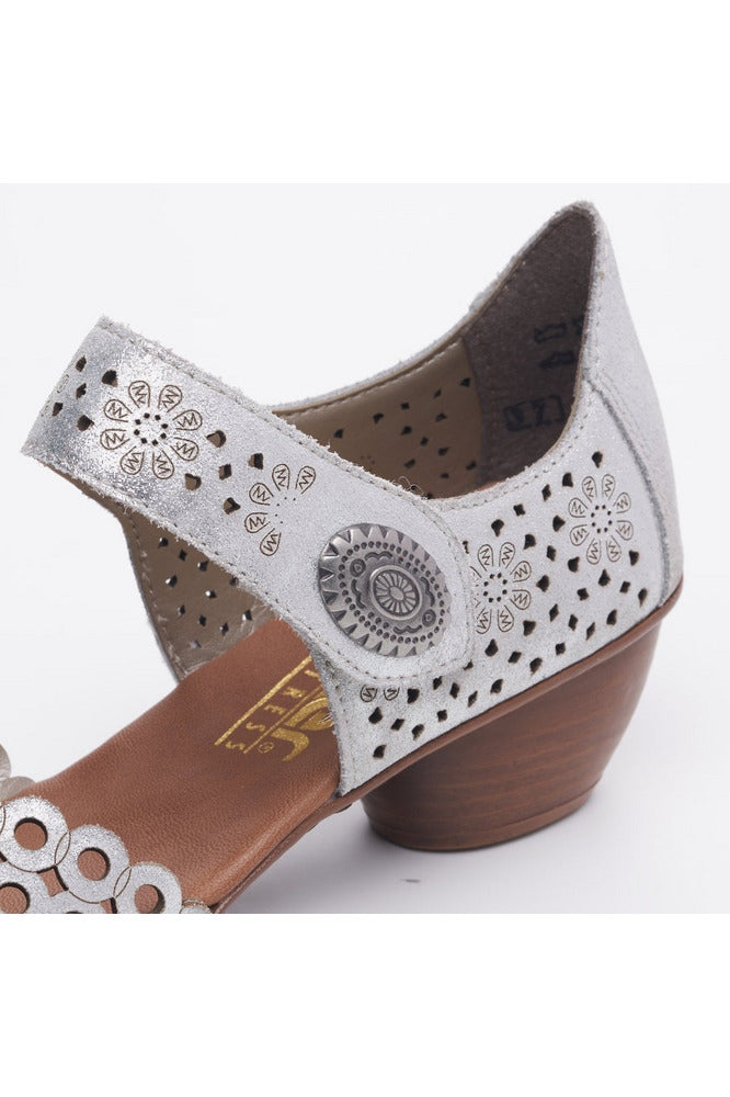 Rieker Womens Shoes 43753 90 silver