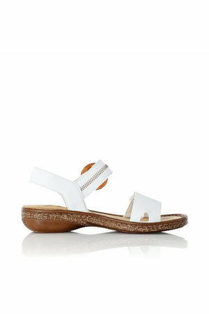 Rieker ladies sandals 628Z3 80 in white