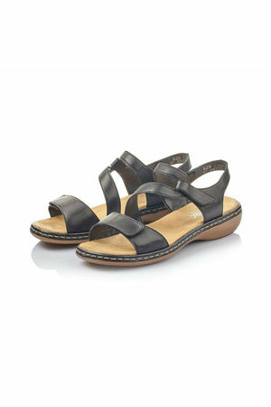 Rieker Womens Sandals 659C7 00 black