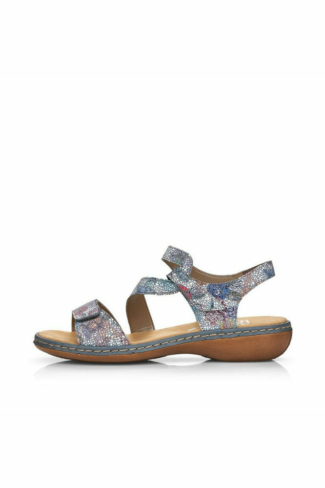 Rieker Womens sandals 659C7-90 in Multi