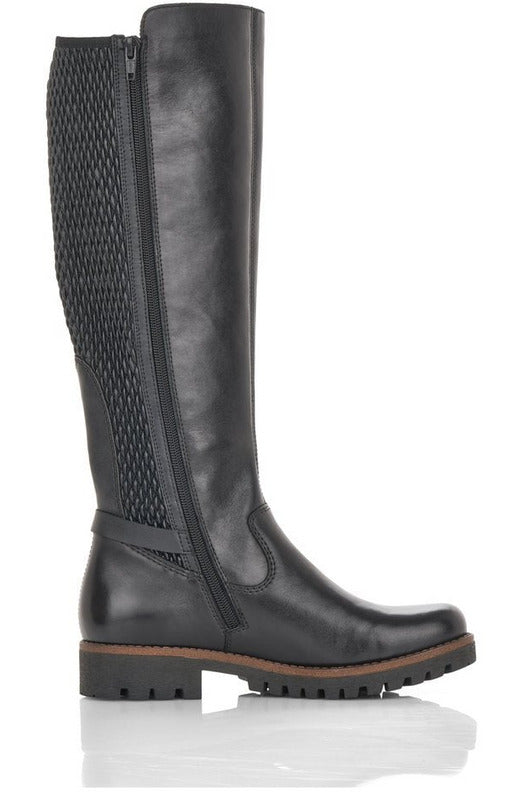 Rieker Womens Black Boots Outlet | bellvalefarms.com