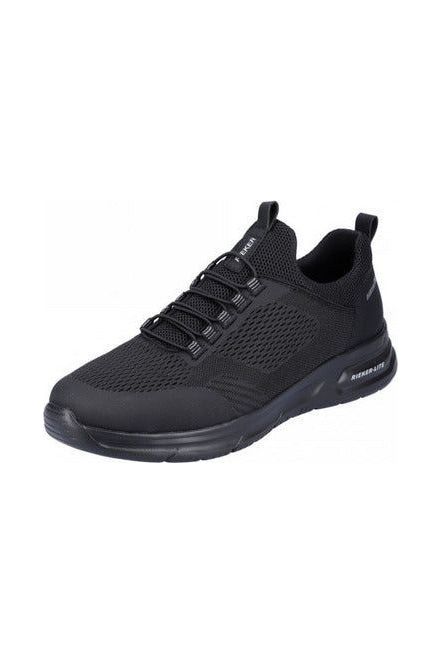 Rieker Mens Shoe B7363 black Water repellent