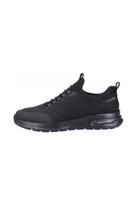 Rieker Mens Shoe B7363 black Water repellent Meeks Shoes