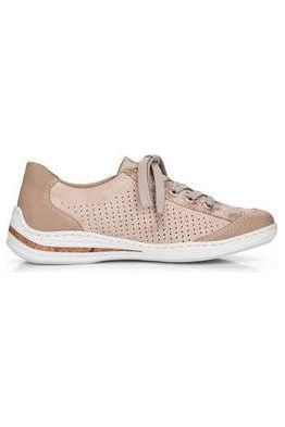 Rieker ladies shoes M35G6-31 in Rosa