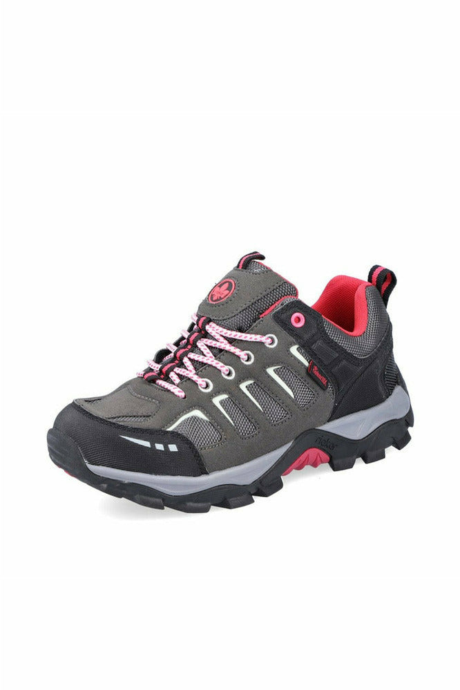 Rieker ladies walking shoes N8820-43 In Grey Combi