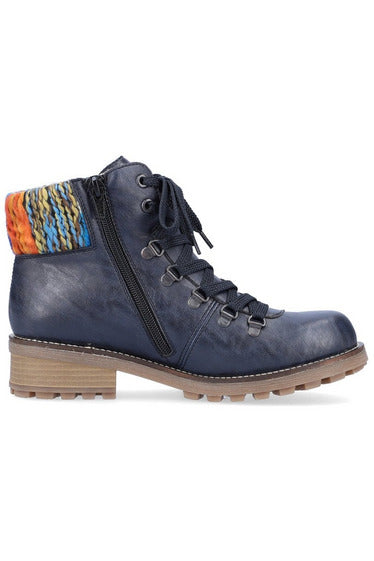 Rieker Ladies Boots Z0445 14 blue