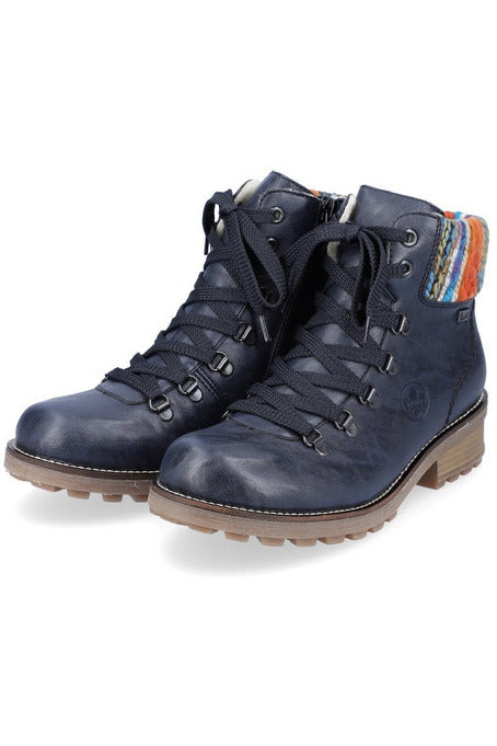Rieker Ladies Boots Z0445 14 blue