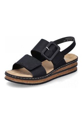 Rieker Womens Sandals 62950 00 black