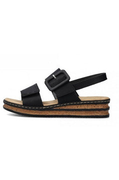 Rieker Womens Sandals 62950 00 black