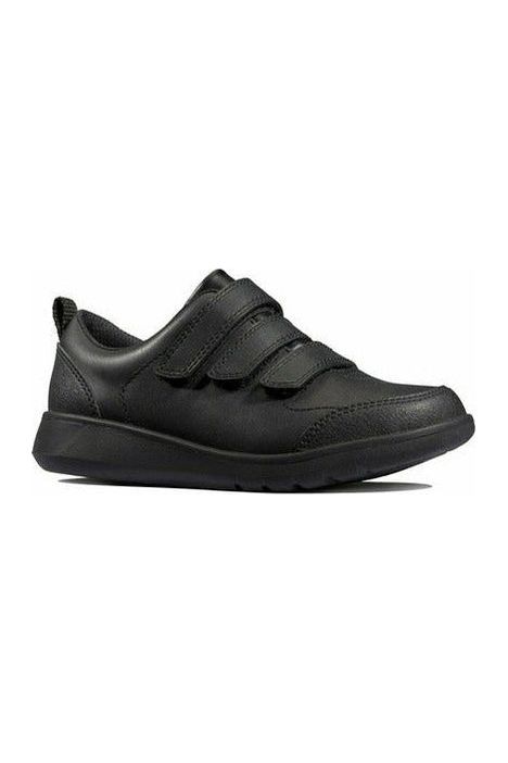 Clarks Scape Sky Youth black leather