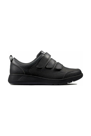 Clarks Scape Sky Youth black leather